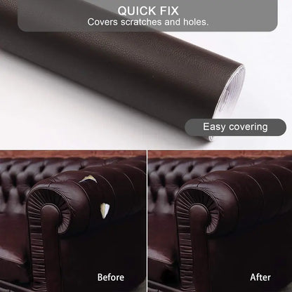 Cuttable Adhesive Leather Repair Patch Roll Upholstery