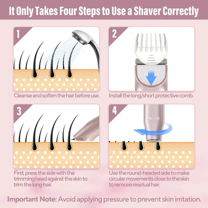 Painless Electric Trimmer Delivers Silky Smooth Skin Without Any Cuts Or Hair Pulling