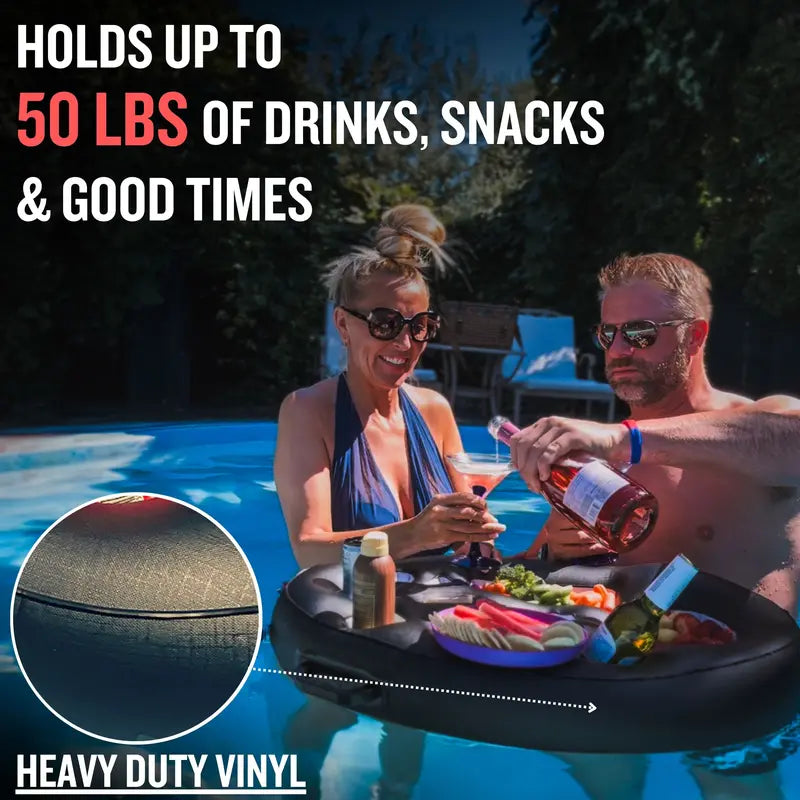 Floating Drink Holder & Snack Refreshment Tray