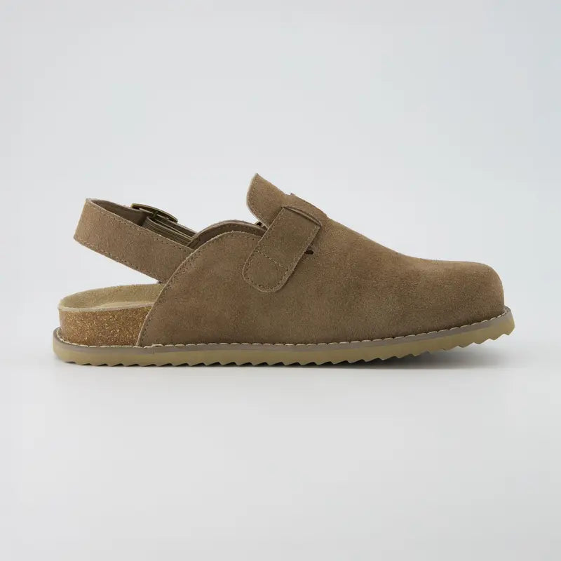 Ultimate Comfort Genuine Suede Slingback Clogs with Memory Foam