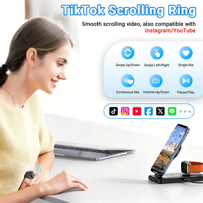 Wireless Bluetooth Ring Video Remote Controller