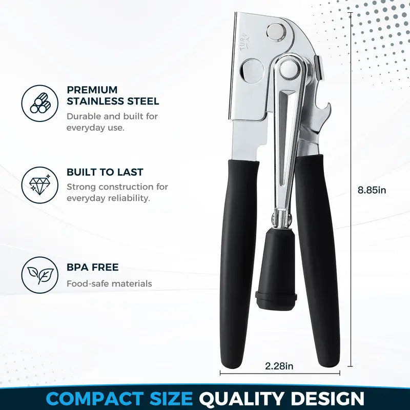 Heavy-Duty Manual Can Opener for Zero Strain