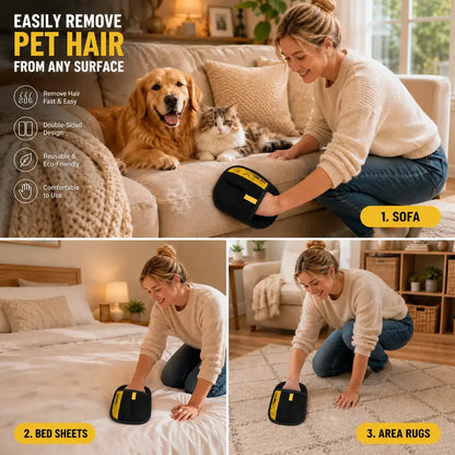 Electrostatic Pet Hair Remover Glove for Instant De-Shedding