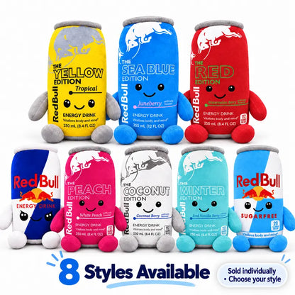 Cute Energy Drink Can Plushie Toy for Soft Desk & Bedroom Decor