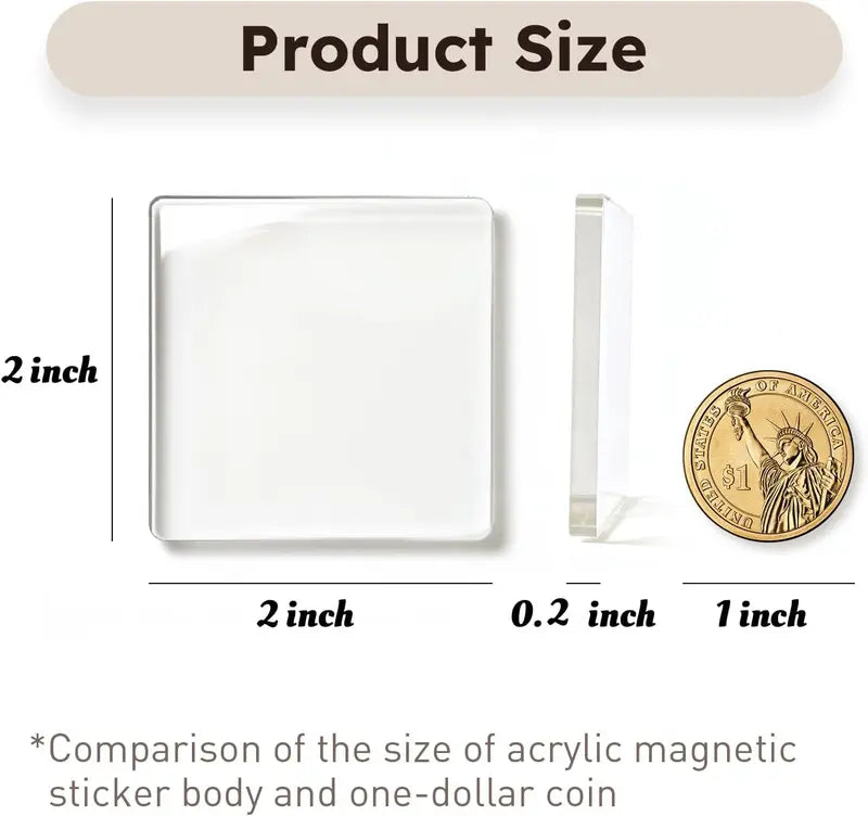 Crystal-Clear Acrylic Magnetic Photo Frames
