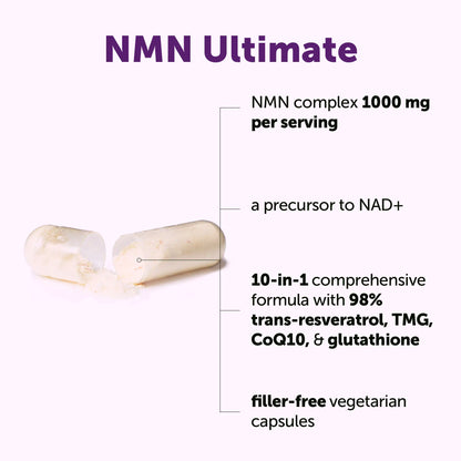 Ultimate 10-in-1 NAD+ Precursor – 1000mg Cell Renewal Complex