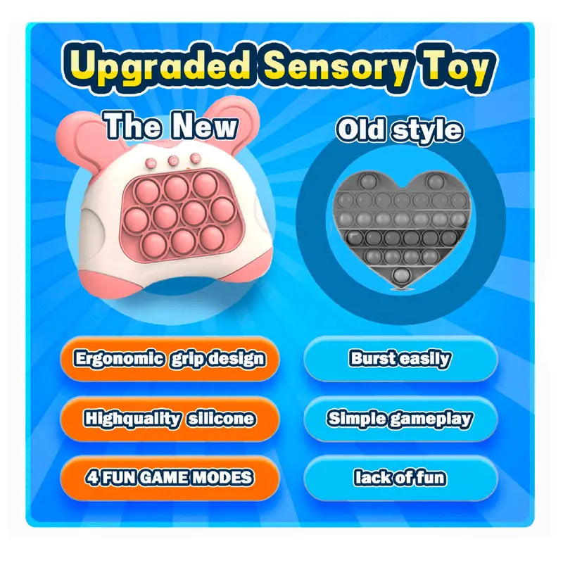 Interactive Fast Push Pop Game Bunny Stress Toy