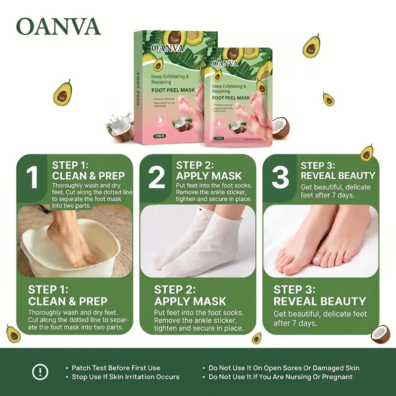 Deep Exfoliating Foot Peel Mask for Soft Baby-Smooth Feet