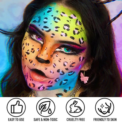 Safe 20-Color Face & Body Paint Palette