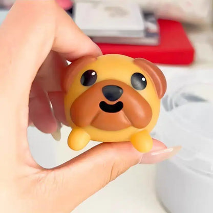 Squeeze Away Stress: Funny Tongue-Popping Pug Fidget Toy
