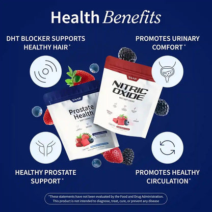 Restore Peak Vitality with Dual-Action Prostate Support and Nitric Oxide Boost Soft Chews