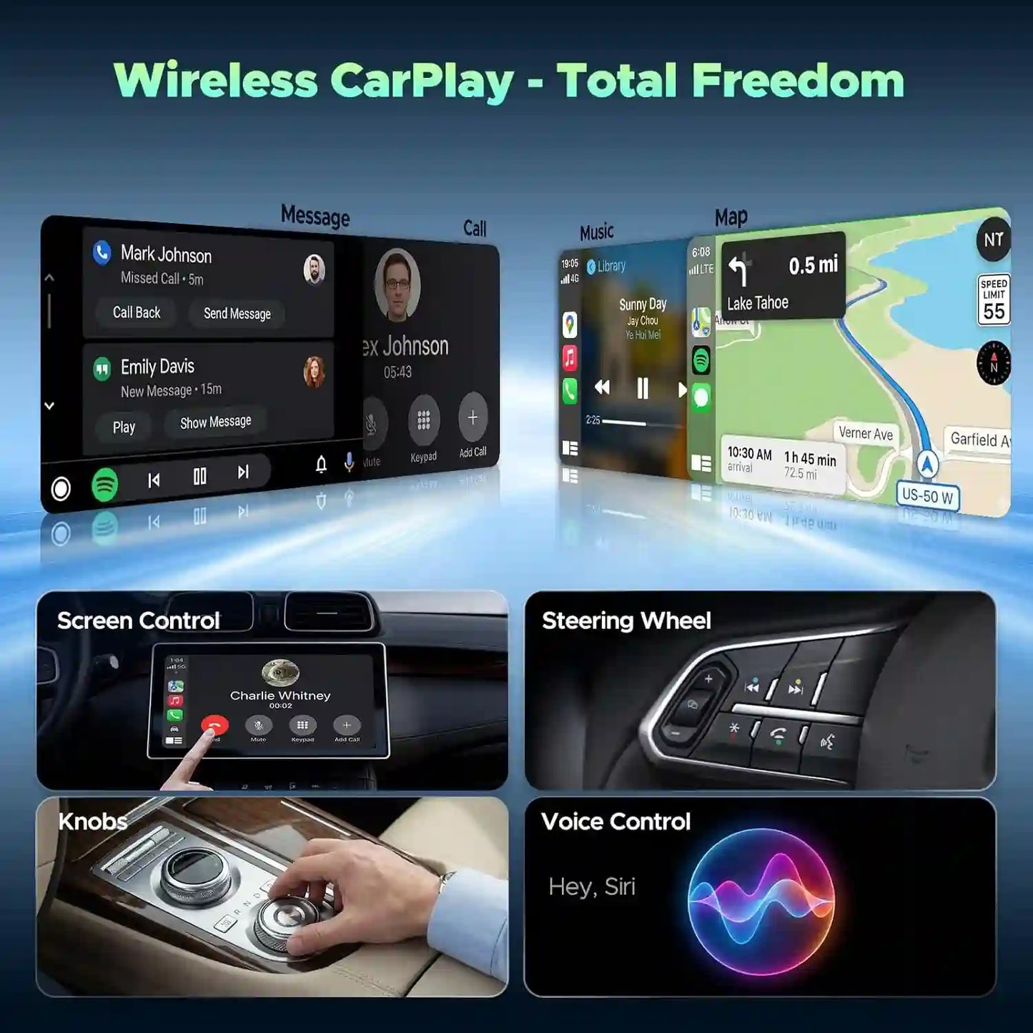 3-in-1 Wireless CarPlay Adapter – Stream In-Car Entertainment Anywhere