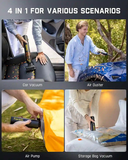 Handheld Cordless Vacuum – 19,000Pa Hurricane Suction For Instant Car & Home Deep Cleaning