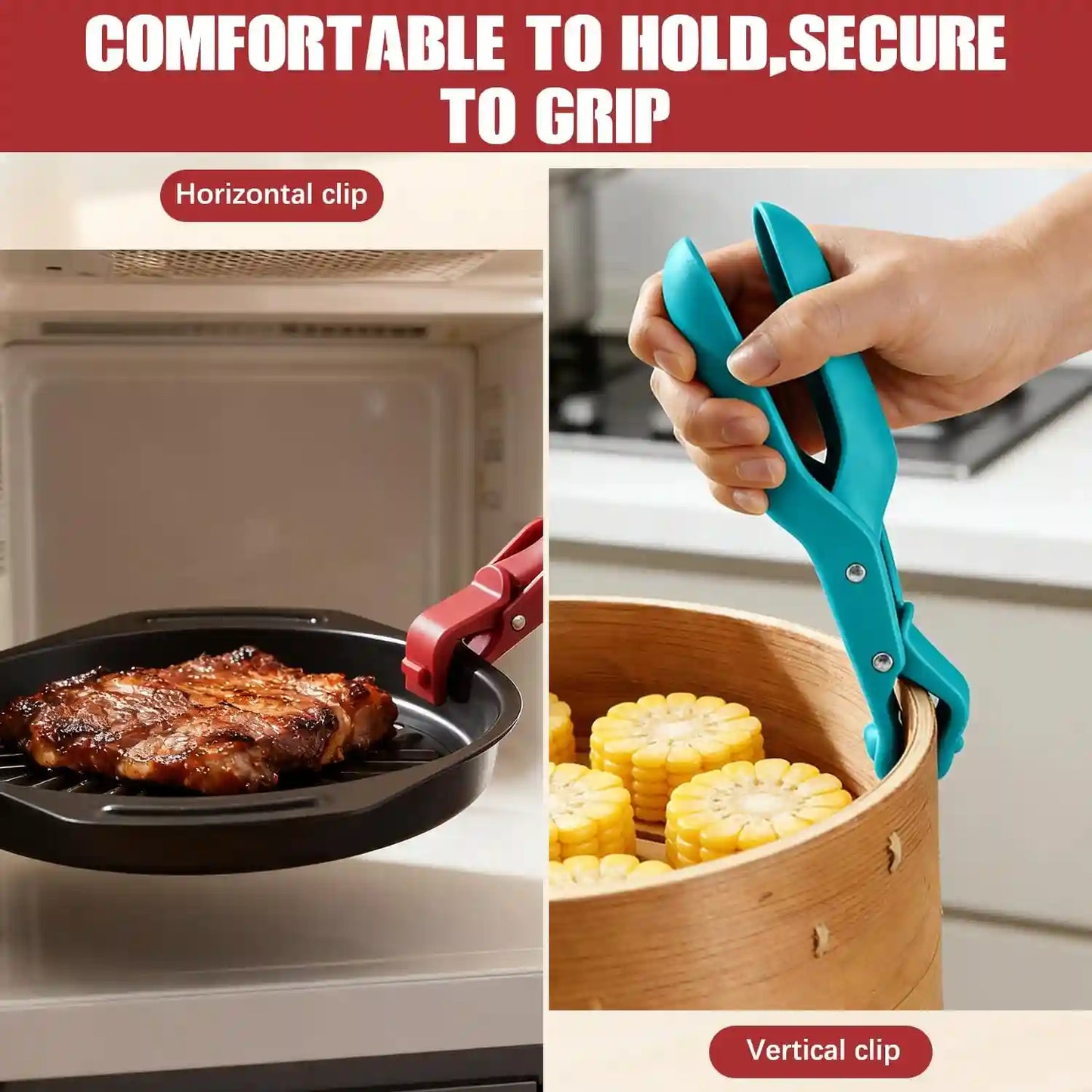 Multi-Functional Plate Gripper – Heavy-Duty Silicone Waves For Instant Anti-Scald Protection
