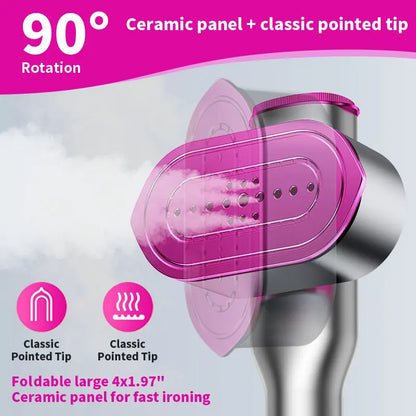 Handheld Garment Steamer Iron Combo With Swivel Handle