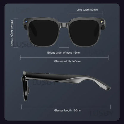 Smart AI Camera Glasses – 4K POV Recording With Translation, Voice AI & Object Recognition