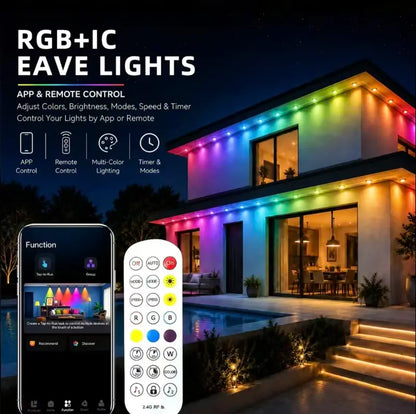 Permanent Outdoor Eave Lights Waterproof Smart Roof Lighting