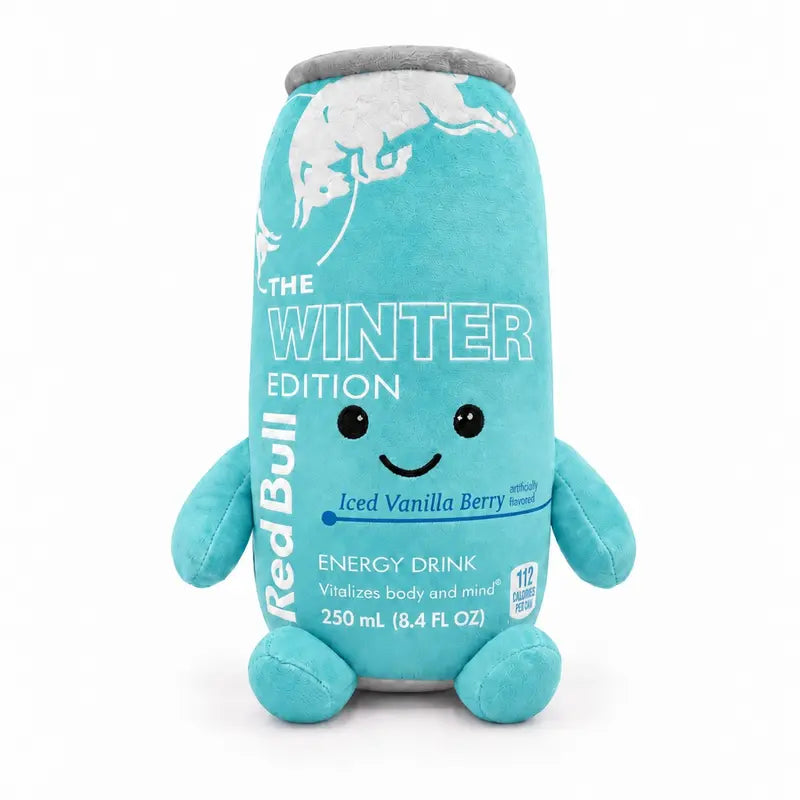 Cute Energy Drink Can Plushie Toy for Soft Desk & Bedroom Decor