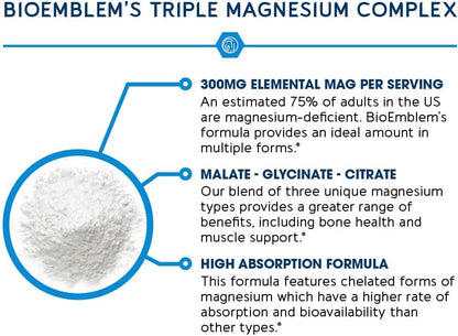 Triple Magnesium Complex for Calm Nights, Relaxed Muscles & Daily Energy Support