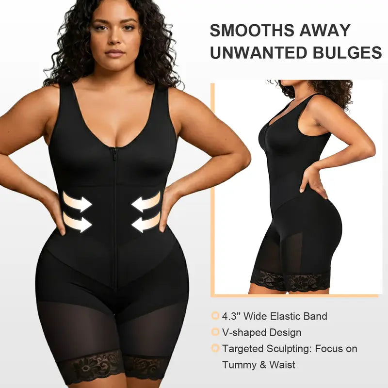 Instant Tummy Control Body Shaper & V-Shape Waist Sculpting Bodysuit