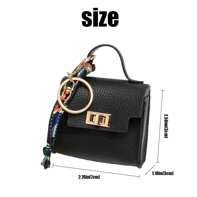 Mini Square Bag Pendant & Chic Bag Charm Keychain