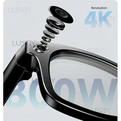 Smart AI Camera Glasses – 4K POV Recording With Translation, Voice AI & Object Recognition