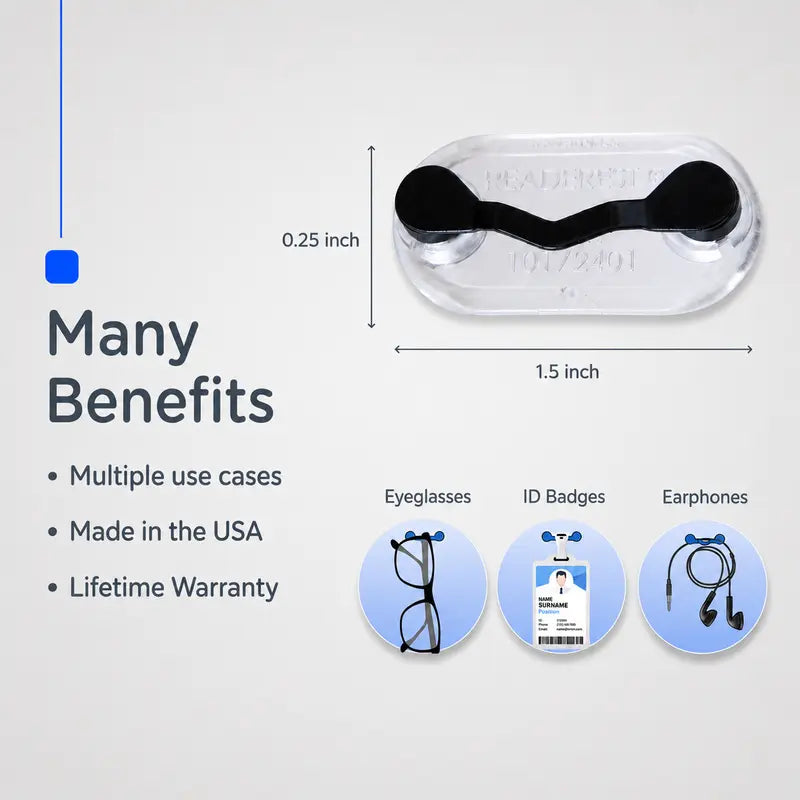 Never Drop Your Glasses Again with Ultra-Strong Magnetic Eyeglass Holder Clip