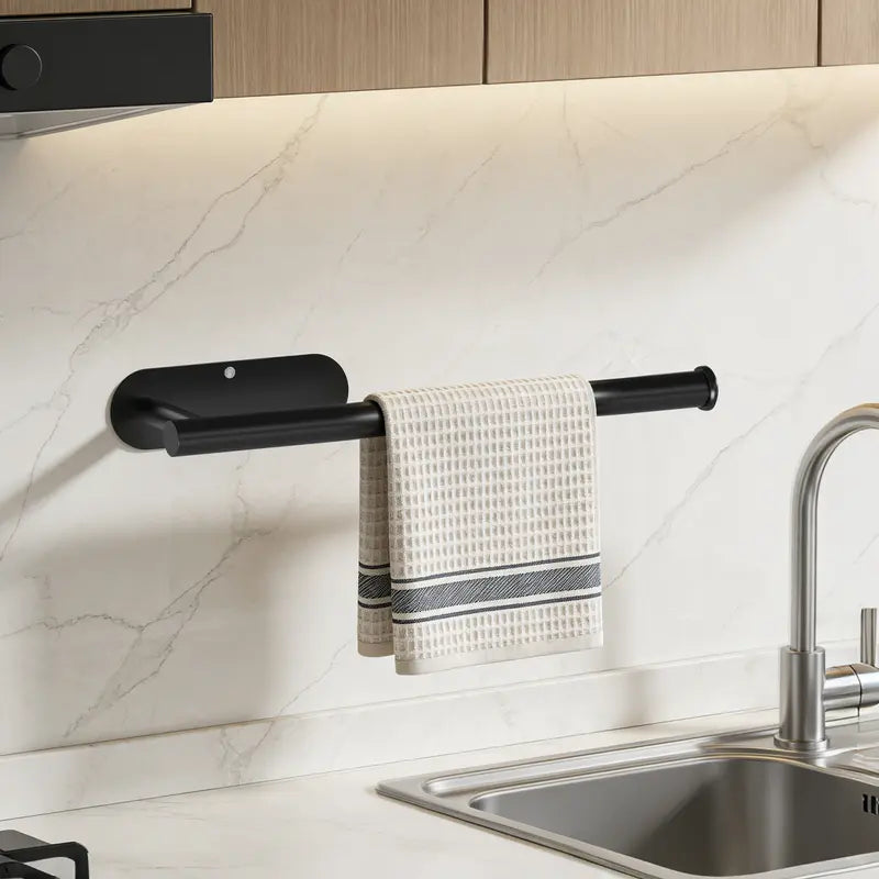 Adhesive Under Cabinet Paper Towel Holder for Storage