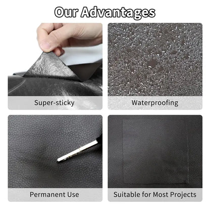 Cuttable Adhesive Leather Repair Patch Roll Upholstery
