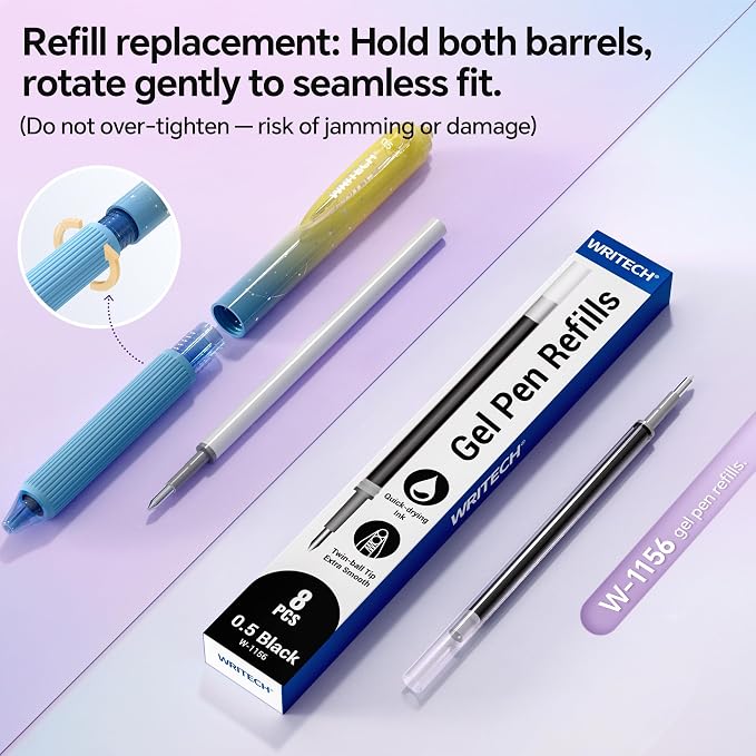 Buy 1 Get 1 Free with Ultra-Smooth Quick-Dry Gel Pens for Smudge-Free Writing