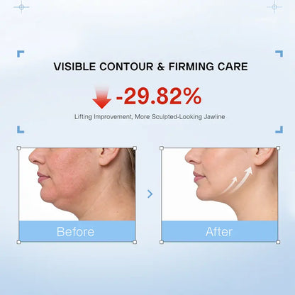 Sculpt Jawline & Firm Skin with Built-In Gua Sha Peptide Cream