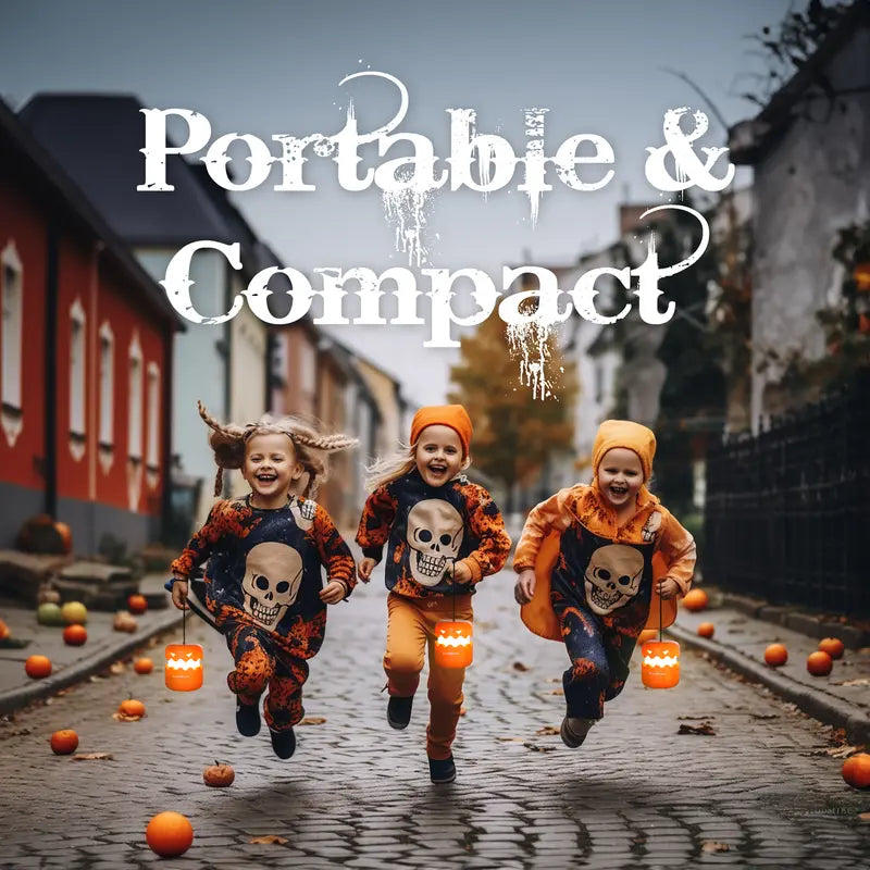 Collapsible Pop Up Halloween Pumpkin Lanterns With Lanyard