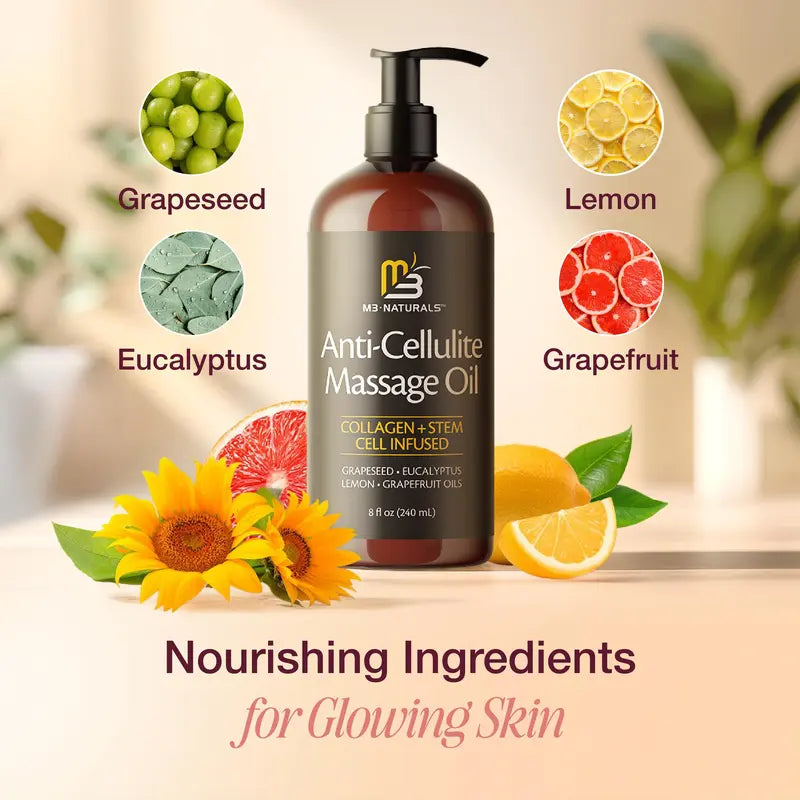 Firm, Smooth & Reduce Cellulite with Collagen Body Massage Oil
