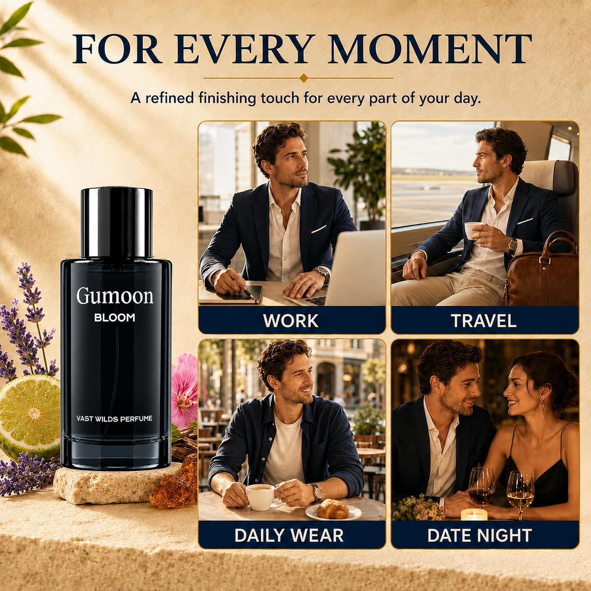 Gumoon Bloom Unisex Long-Lasting Fresh Luxury Perfume