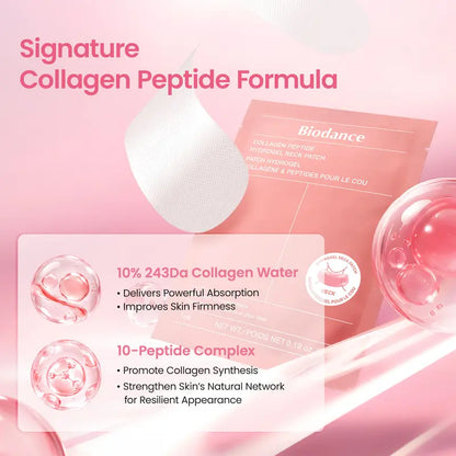 Collagen Peptide Hydrogel Wrinkle Smoothing Neck Patch