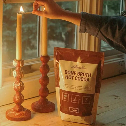 Indulge in Rich Hot Cocoa Powered by 25g Bone Broth Protein & Collagen