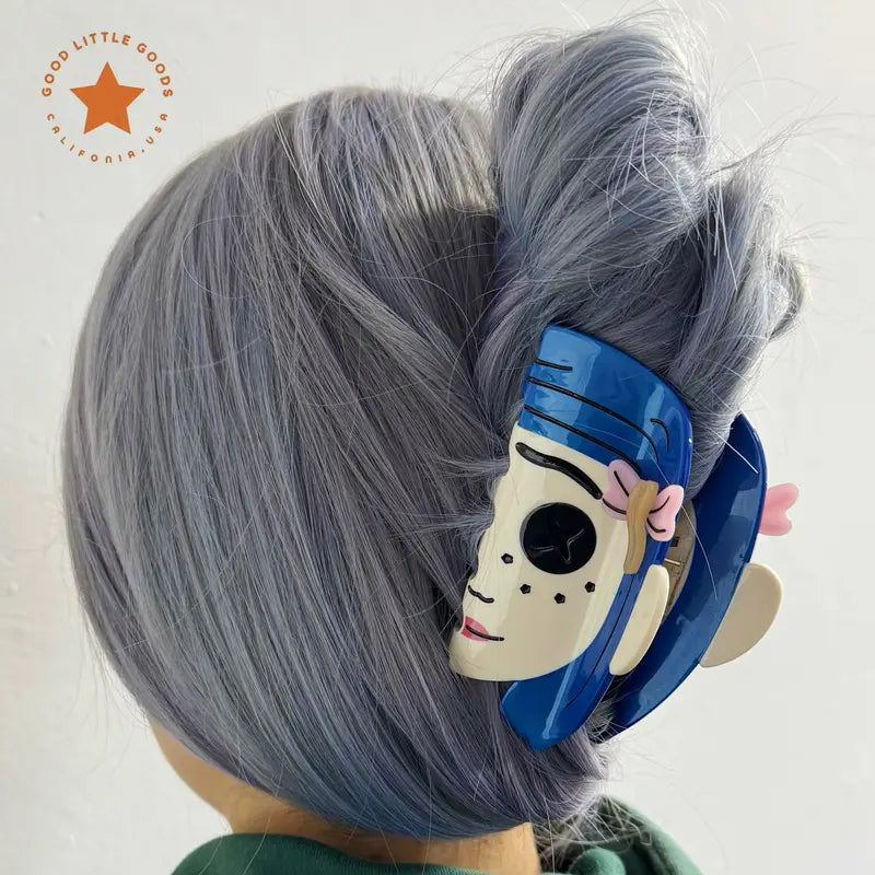 Bold Double-Sided Horror Character Claw Clips for Secure, Non-Slip Daily Styling