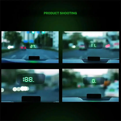 Digital Car GPS Speedometer HUD with Screen Hood