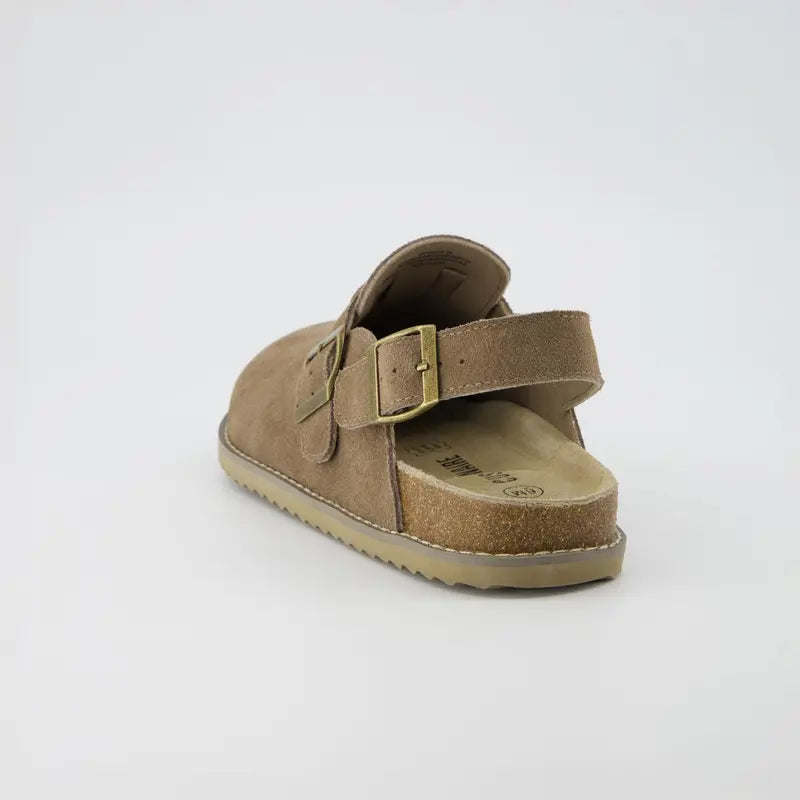 Ultimate Comfort Genuine Suede Slingback Clogs with Memory Foam