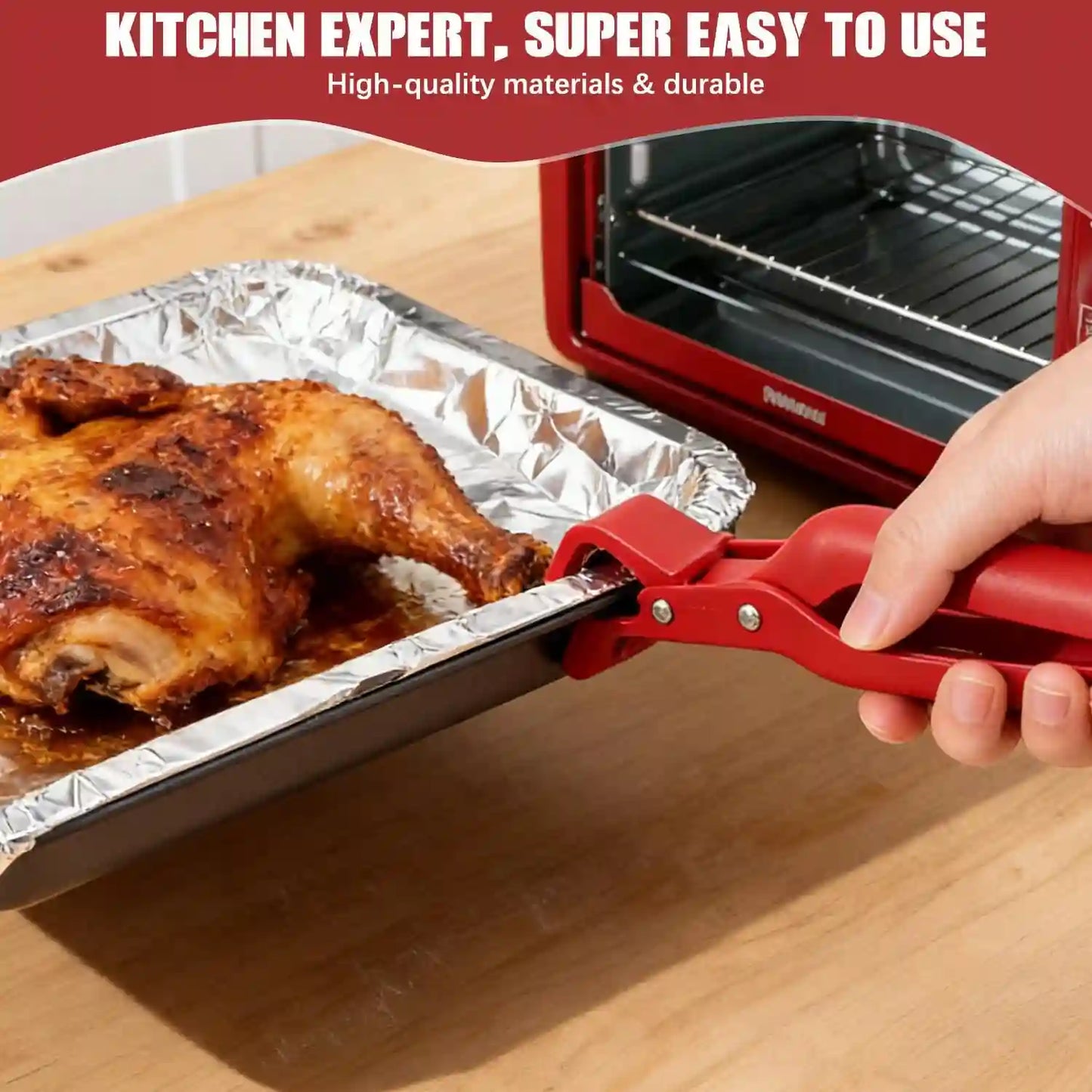 Multi-Functional Plate Gripper – Heavy-Duty Silicone Waves For Instant Anti-Scald Protection