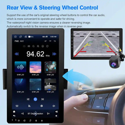 Car Stereo – Wireless CarPlay & 10.1" Rotatable Screen For Instant Dashboard Upgrade