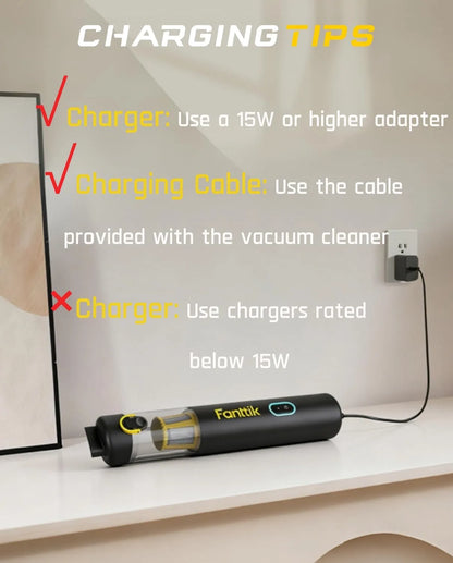 Handheld Cordless Vacuum – 19,000Pa Hurricane Suction For Instant Car & Home Deep Cleaning