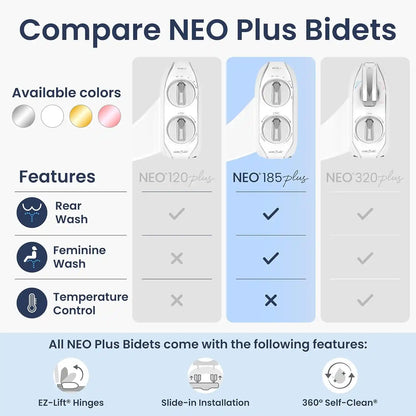 Bidet Toilet Attachment – 360° Self-Cleaning Dual Nozzles For Feminine & Rear Wash