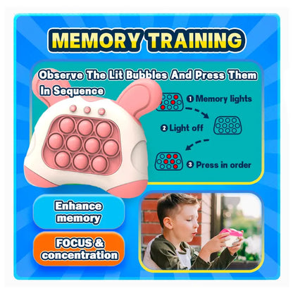 Interactive Fast Push Pop Game Bunny Stress Toy
