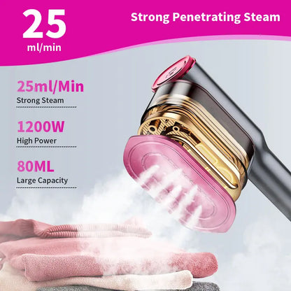 Handheld Garment Steamer Iron Combo With Swivel Handle