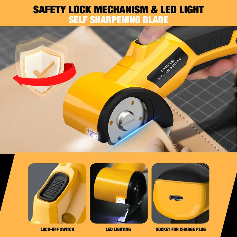 Electric Scissors – Cordless 4V Power For Effortless Heavy-Duty Cutting