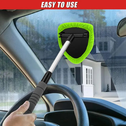 Extendable Windshield Cleaning Tool & Microfiber Car Window Kit