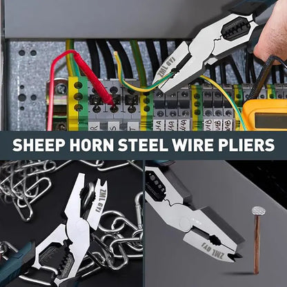 6-in-1 Industrial Multi-Function Wire Stripper & Pliers Tool