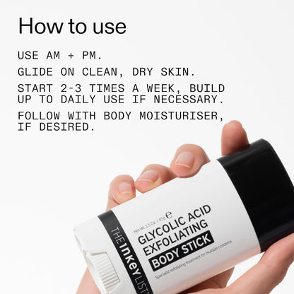Glycolic Acid Exfoliating Body Stick For Smooth, Bump-Free Skin