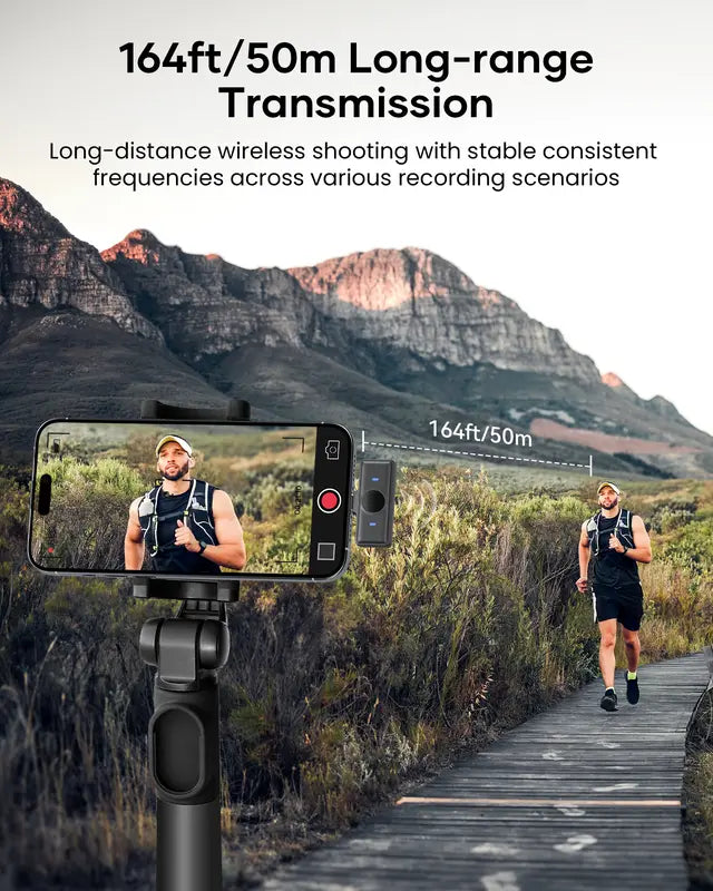 Studio-Quality Wireless Lavalier Microphone with Charging Case